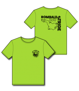 Green Rombalds Stride T-shirt design